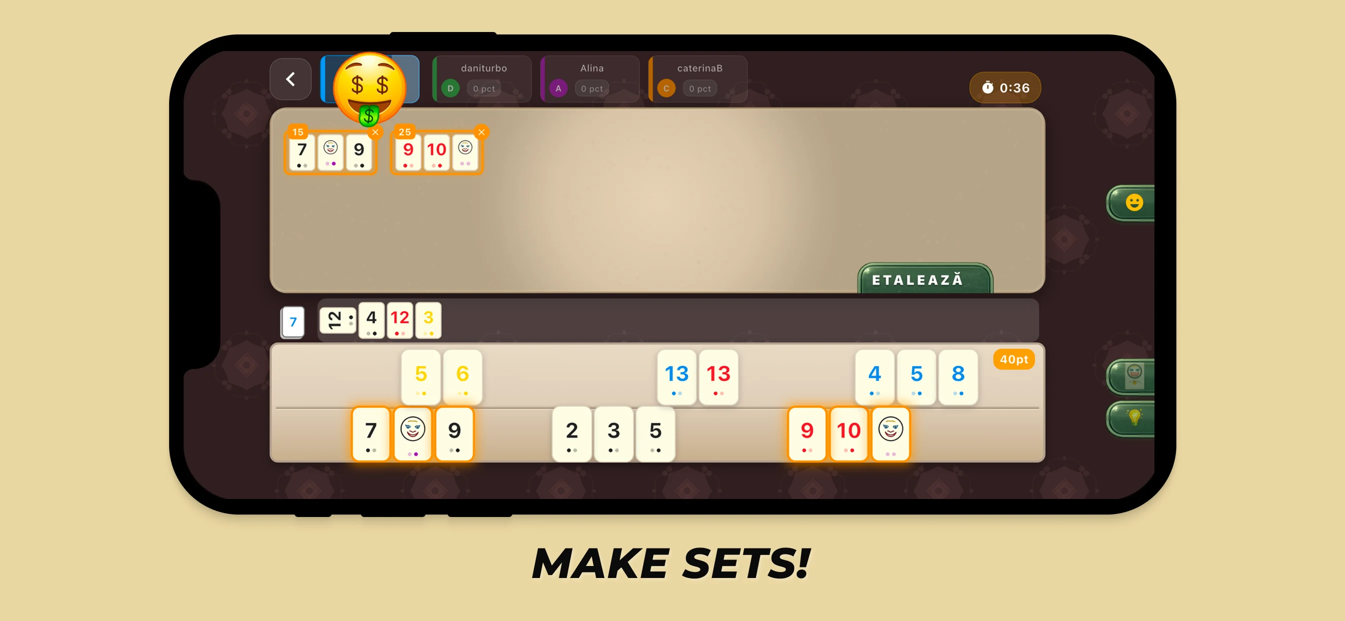 Rummy Meld - Remi Etalat screenshot